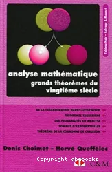 Analyse mathématique, les grands théorèmes du vingtième siècle