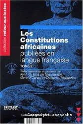 Les Constitutions africaines publiées en langue française