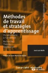 Méthodes de travail et stratégies d'apprentissage