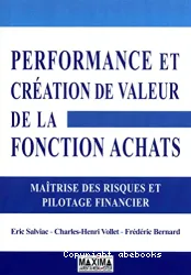 Performance et création de valeur de la fonction achats