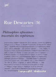 Philosophies africaines