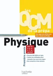 QCM physique, MPSI-PCSI-PTSI-BCPST