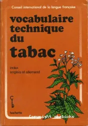 Vocabulaire technique du tabac