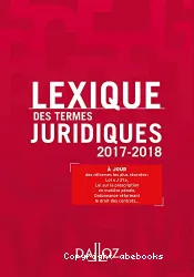 Lexique des termes juridiques