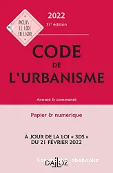 Code de l'urbanisme 2022