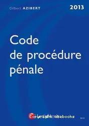 Code de procédure pénale 2013