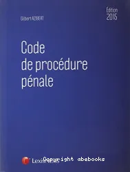 Code de procédure pénale 2015