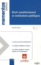 Droit constitutionnel et institutions politiques