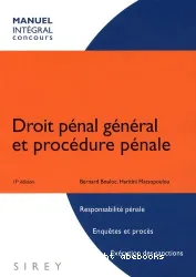 Droit pénal général et procédure pénale