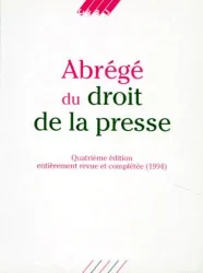 Abrégé du droit de la presse