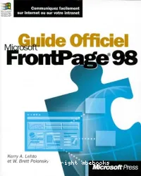 Guide Officiel Microsoft FrontPage 98