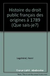 Histoire du droit public français