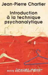 Introduction à la technique psychanalytique