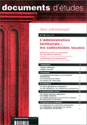 L'Administration territoriale : Collectivités locales (les)