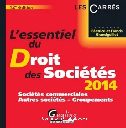 L'essentiel du droit des sociétés 2014