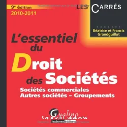 L'essentiel du droit des sociétés