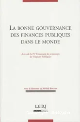 La bonne gouvernance des finances publiques dans le monde